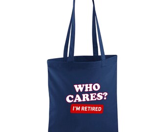 Borsa Regalo Per Pensionamento Con Scritta Divertente 'Not My Problem' - Idea Scherzosa Per Uomo O Donna, Per La Spesa, 42x33x19 Cm - 4
