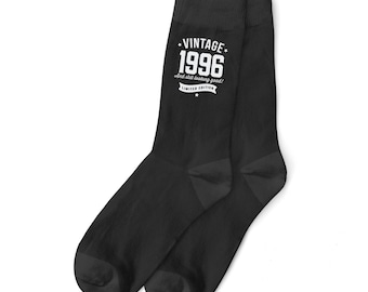 30th Birthday Gift Black Socks for Men Present Party Prop Husband Dad Friend Age 30 Years Old Thirty for Him Size UK 6 to 11 - USA 7 to 12