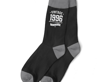 30th Birthday Gift Black Socks for Men Present Party Prop Husband Dad Friend 30 Years Old Thirty Idea for Him Size UK 6 to 11 - USA 7 to 12