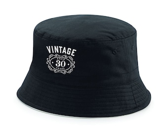 30th Birthday Gift Bucket Hat Present Cap 30th Birthday Gift Keepsake Idea Vintage 30 Years Old 30 Birthday Gift
