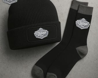 40th Birthday Gift Set, Beanie Hat and Socks, Men's Vintage Gift