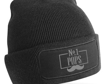 Pops Gift Beanie Hat Birthday Present Father's Day Keepsake Christmas Xmas for Pops