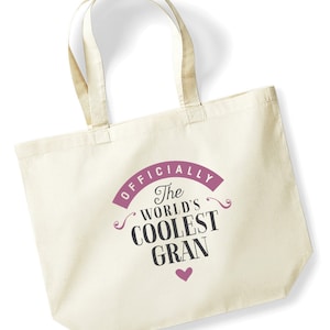 Gran Gift Bag Birthday Present for Gran Keepsake Christmas Shopping Tote Bag