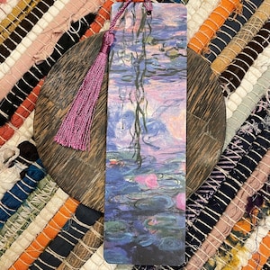 Famous Paintings Water Lilies - Bookmarks for Books Men Women Kids Boys Girls
