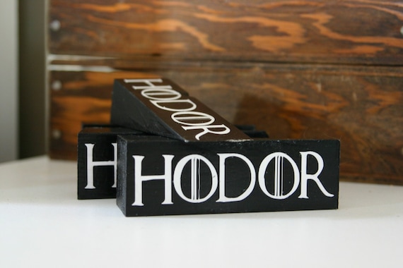 Hodor Door Stop House Stark Winterfell L Game Of Thrones Etsy