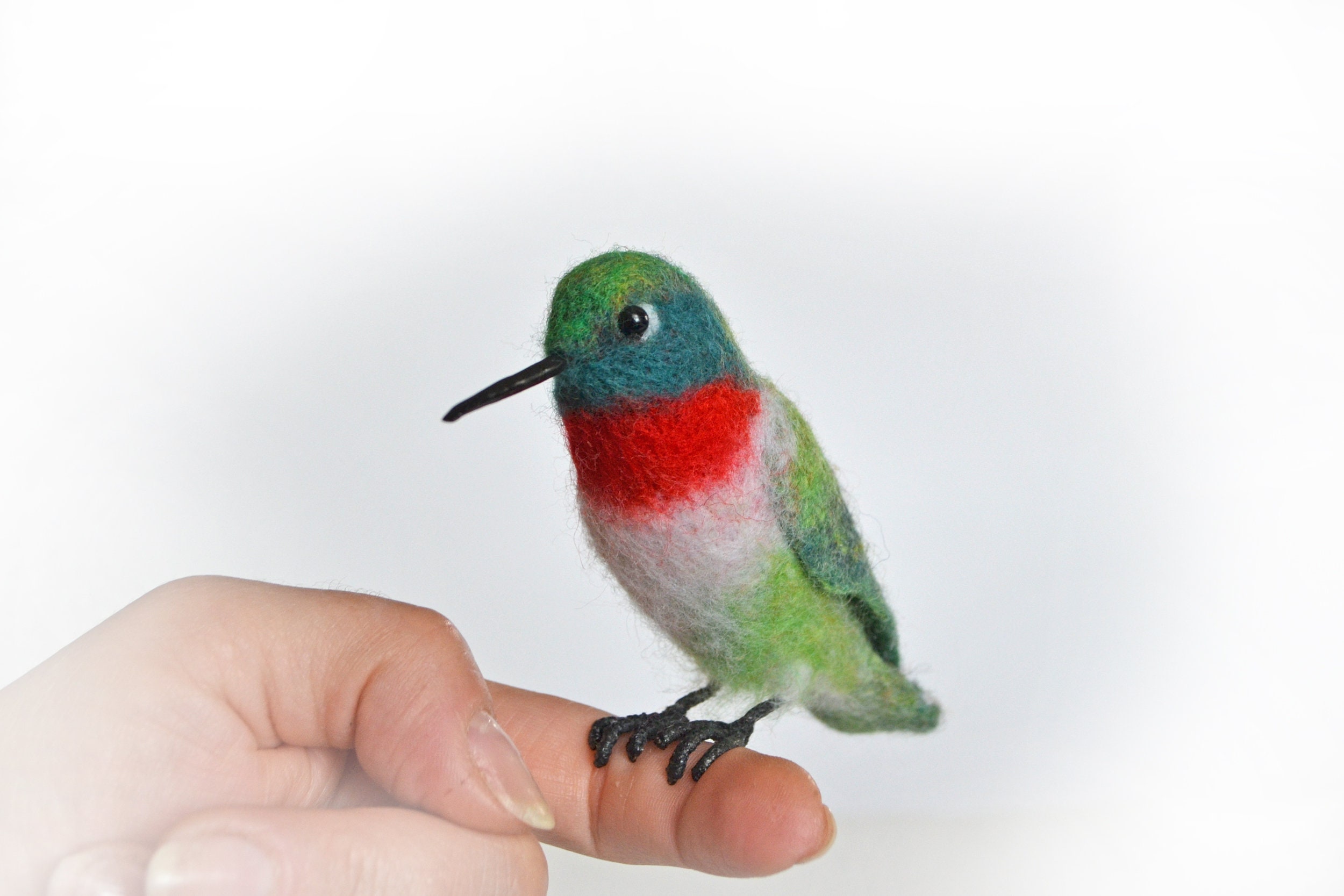 Felted Hummingbird Hummingbird the Felt Bird Fully Handmade and Unique Gift - Etsy