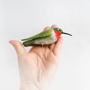 The Felt Bird Hummingbird. Fully Handmade and Unique Gift. - Etsy