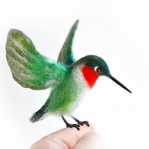The Felt Bird-hummingbird Flying. Fully Handmade and Unique Gift. Felt ...