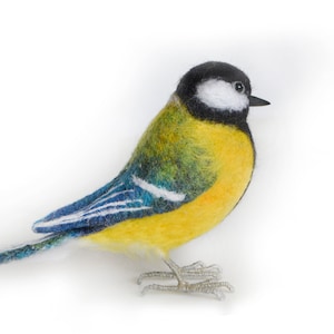 Great Tit-The handcrafted felted action figure