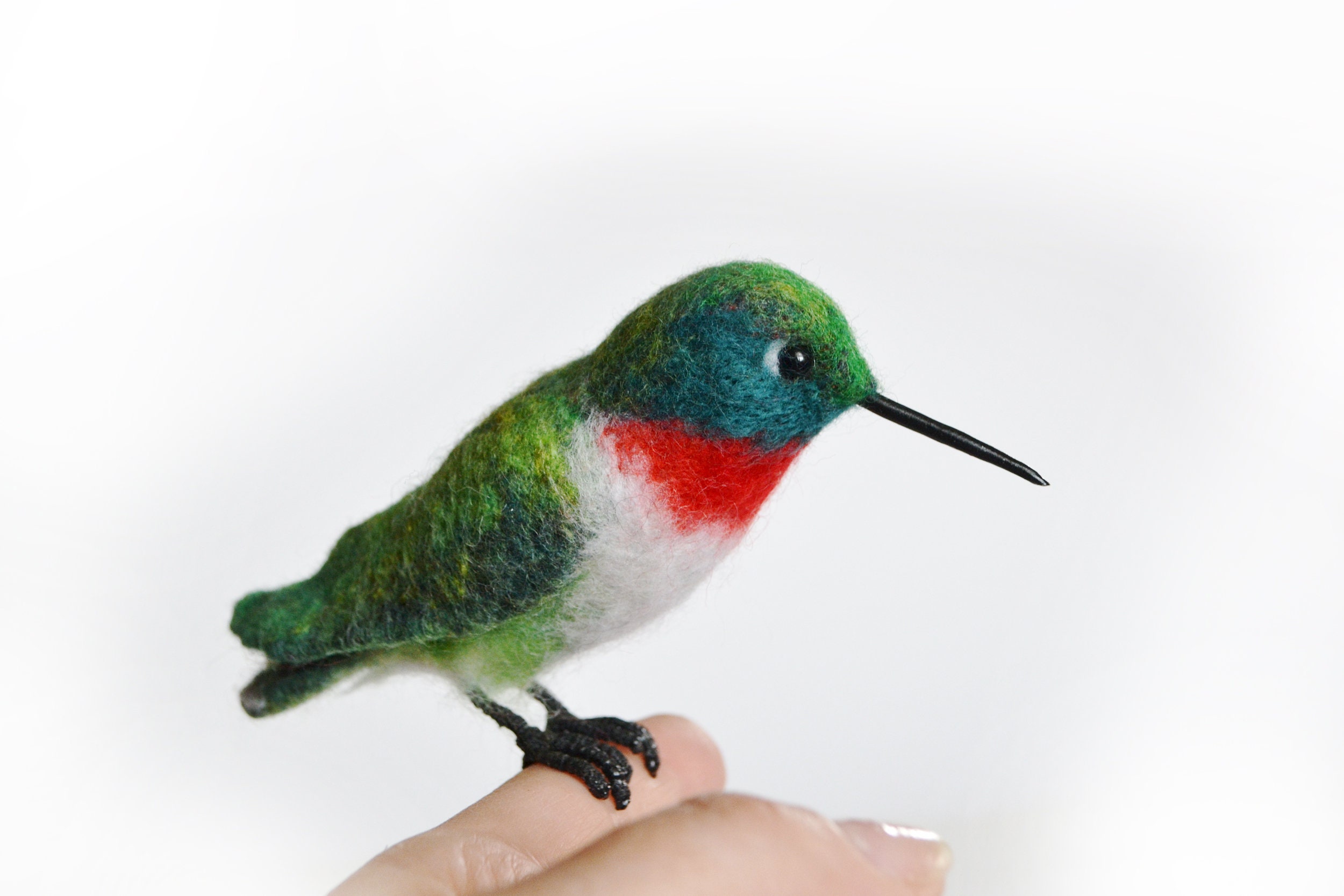 Hummingbird the Felt Bird Fully Handmade and Unique Gift - Etsy