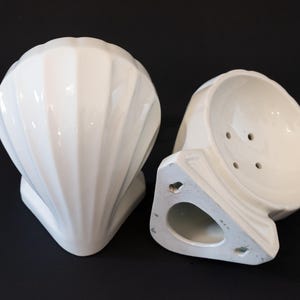 Pair of French Art Deco Porcelain Soap Dishes