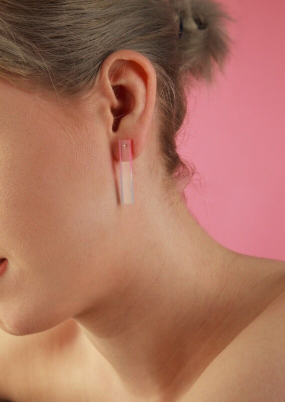 stick stud earrings
