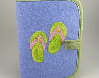 Passport Cover - Flip Flops - rfid protection, passport wallet, passport protector, passport protection