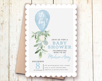 Baby boy shower invitation | Etsy