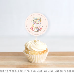 Tea for Three Birthday Invitations, Teacups Invitation, Birthday Tea Party, Blush, Pink, Three Year Birthday Invitations, Let's Partea image 7