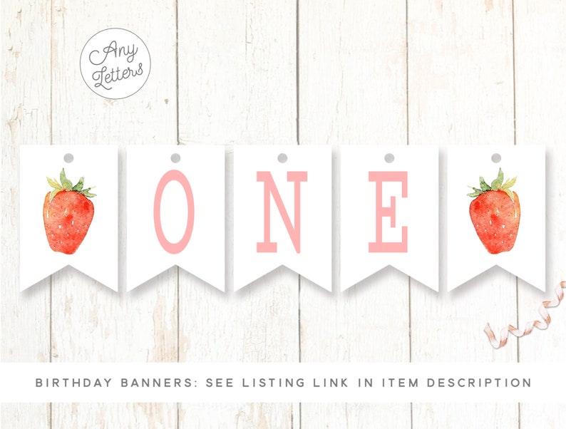 Strawberry Birthday Invitations, 1st Birthday Invitations Girl, One Year Girl Invitations, Berry Sweet Birthday, Berry First Invite image 5