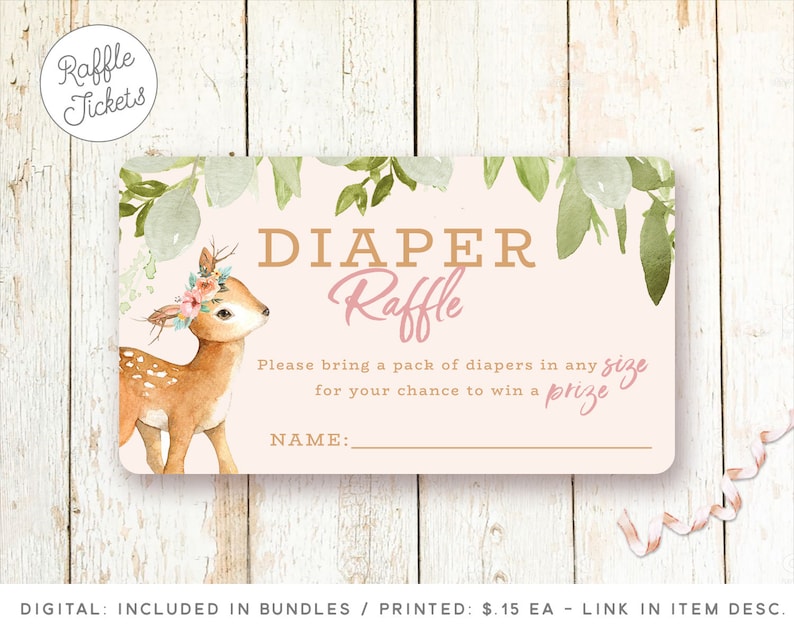 Deer Baby Shower Invitations Oh Deer Baby Girl Shower Etsy
