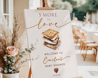 S'Mores Welcome Sign • S'More to Love • Any Occasion • Baby Shower • Sprinkle • Bridal • Birthday • Camping Theme • PRINTED or DIGITAL
