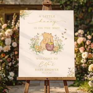 Winnie the Pooh Baby Shower Welcome Sign • Little Hunny Theme • Brunch • Sprinkle (Printed or Digital) image 4