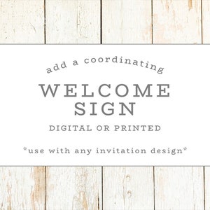 Welcome Sign, Any Design
