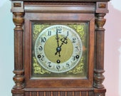 Antique German Walnut Cased Bracket Clock by Kienzle Clock Company