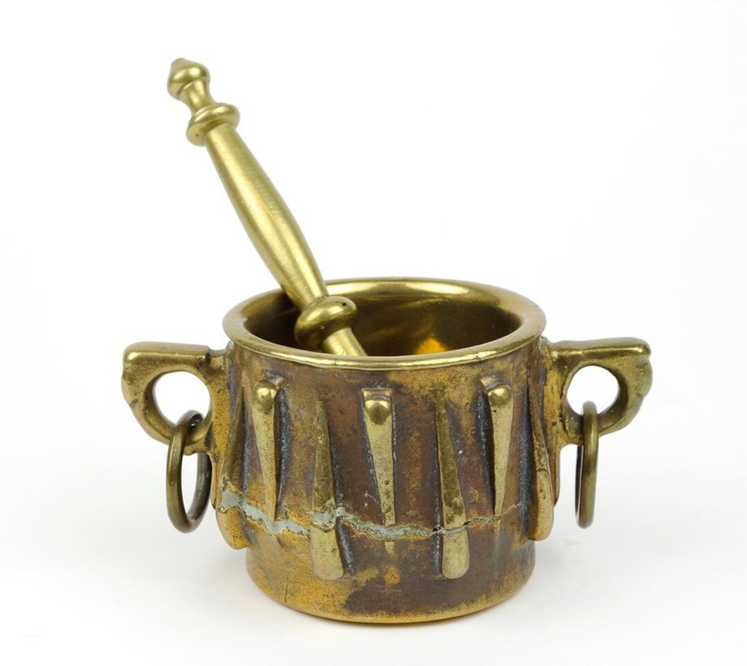 15th Century Bronze Spanish Mortar and Pestle Etsy