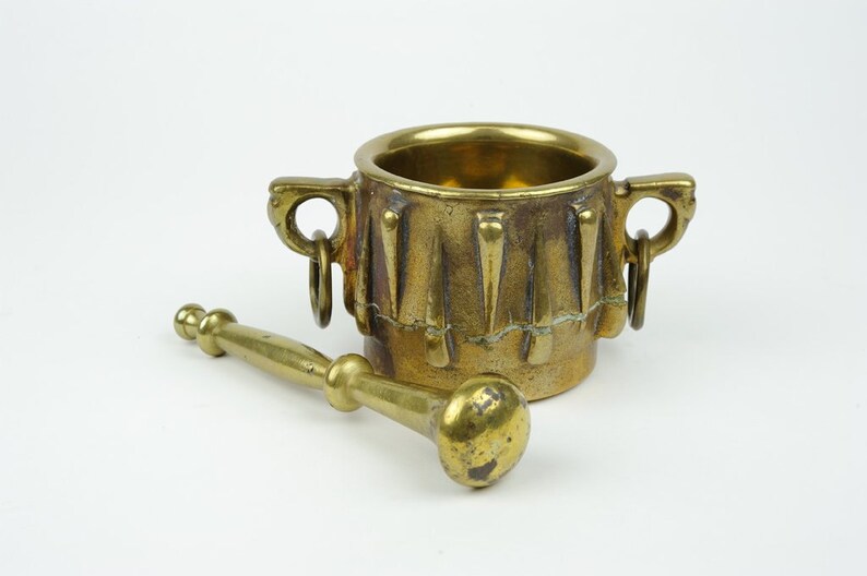 15th Century Bronze Spanish Mortar and Pestle Etsy