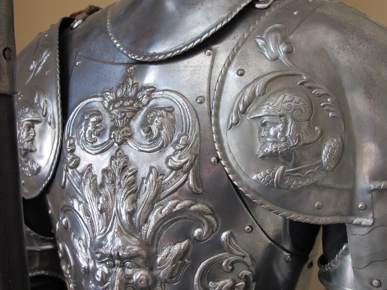 Heavily Embossed Suit of Armor in the 16th Century Style Etsy