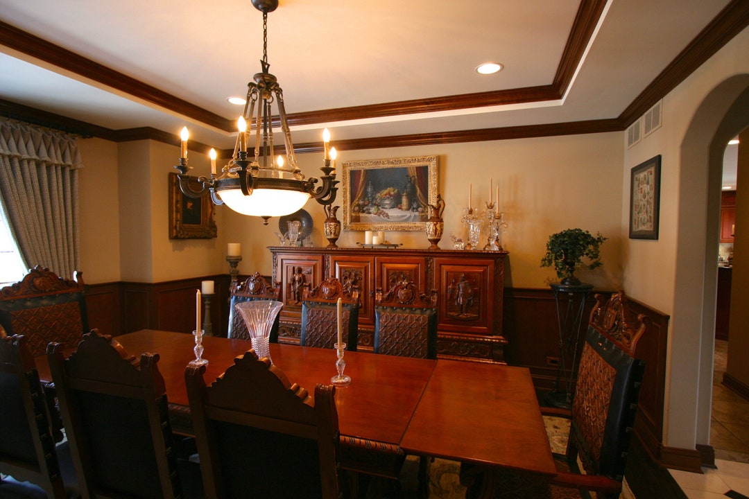 Heavily Carved Spanish Style Dining Room Suite Reduced Etsy
