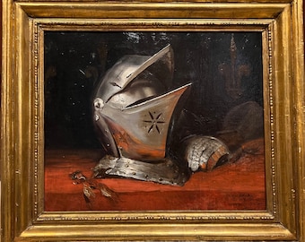 Jean Jacques Scherrer, Oil on Canvas "Armaments of Joan of Arc"