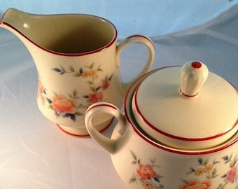 Noritake  creamer and sugar  "China Song" #8165 W83