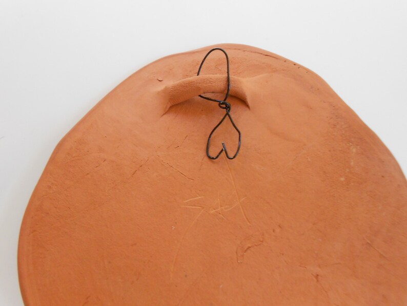 Ceramic Wall Art Hanging Discs Modern Pottery Wall Art Cracked Etsy