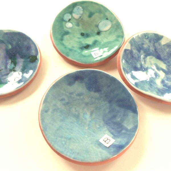 Ceramic wall art hanging discs modern coastal theme pottery wall art bowls contemporary pottery round wall tiles