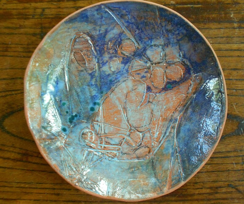 Handmade art pottery bowl unique decorative bowl sculptural Etsy