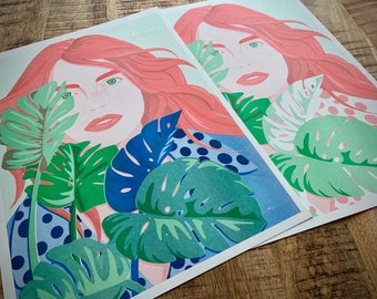 Riso print Maggie