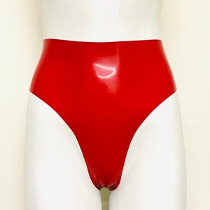Latex Highwaist Thong