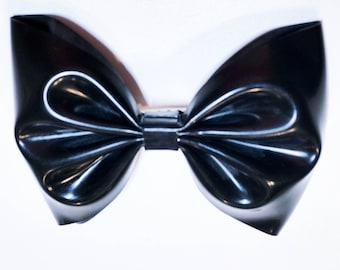 Latex hair bow - various colors