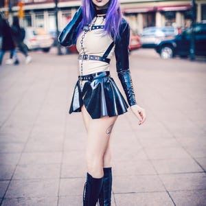 Latex Peplum Belt