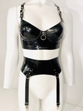 Latex Drings Garter Belt