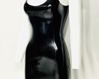 Latex mini tank dress