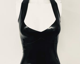 Latex Halter Top