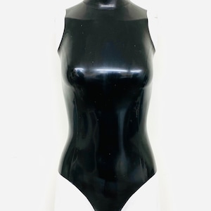 Latex Highneck Bodysuit
