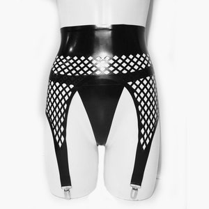 Latex Rhombilicious garter belt