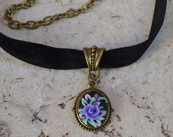 purple choker for girl,  friendship necklaces for women, romantic gift women jewelry everyday necklace gifts for girlfriend