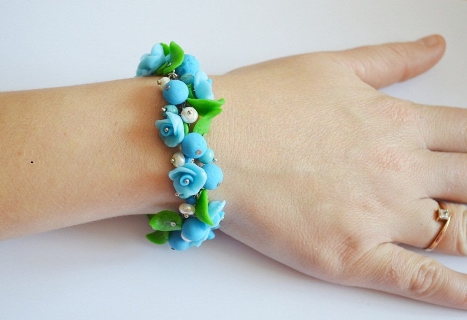 Flower Bracelet Gift Idea for Her Nature Jewelry Gift for Etsy