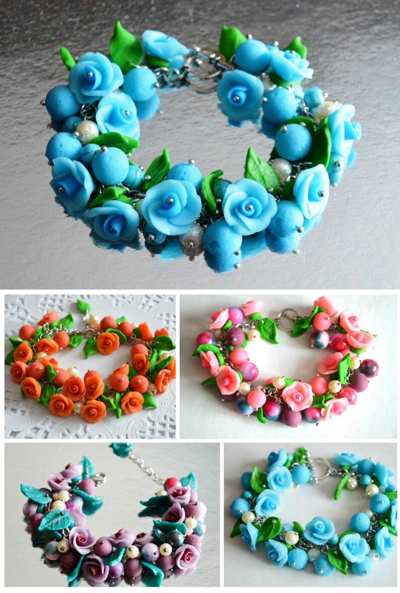 Flower Bracelet Gift Idea for Her Nature Jewelry Gift for Etsy