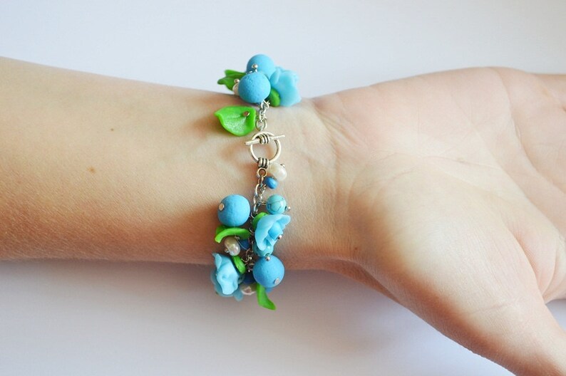 Flower Bracelet Gift Idea for Her Nature Jewelry Gift for Etsy