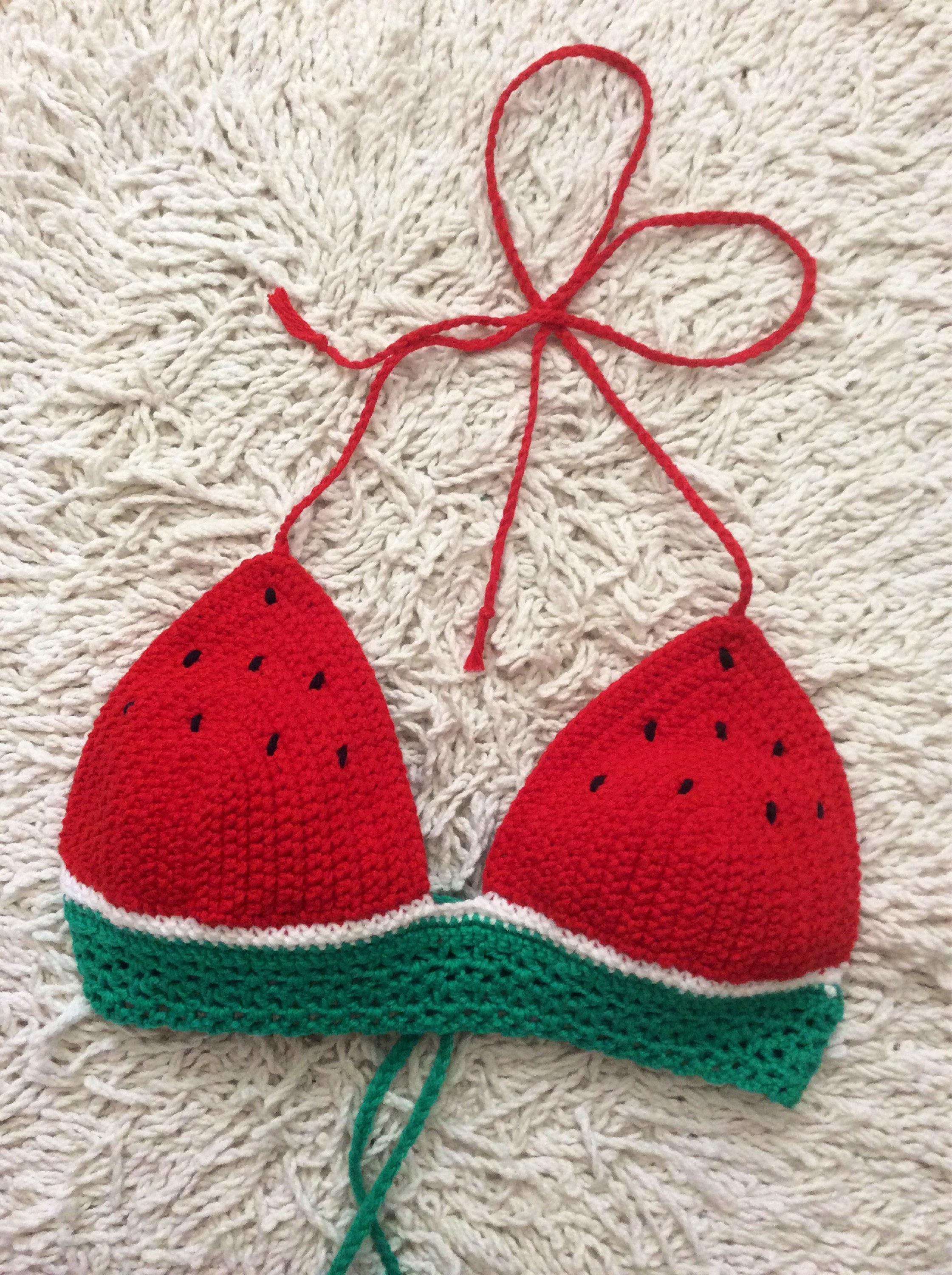 Handmade Crochet Cotton Bra Tops