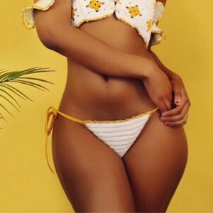 Crochet Bikini bottoms LUCIA cheeky brazilian style