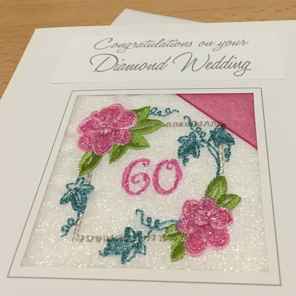 Gifts For Parents 60th Diamond Anniversary Greeting Card | Cards | Love
